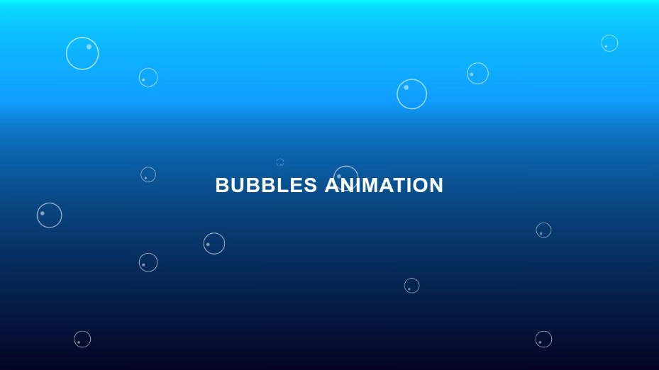 Bubble background animation