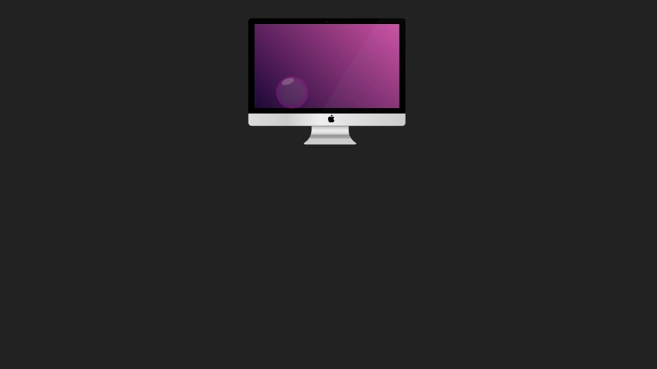 Pure CSS - animated Bubble and Mac
