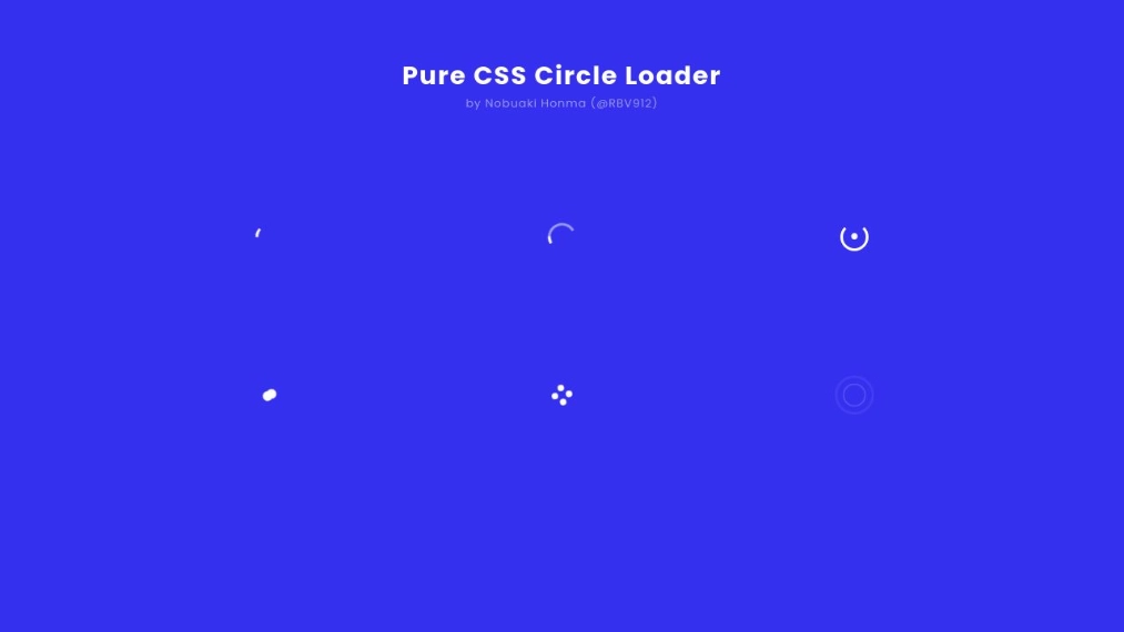 Pure CSS Circle Loader
